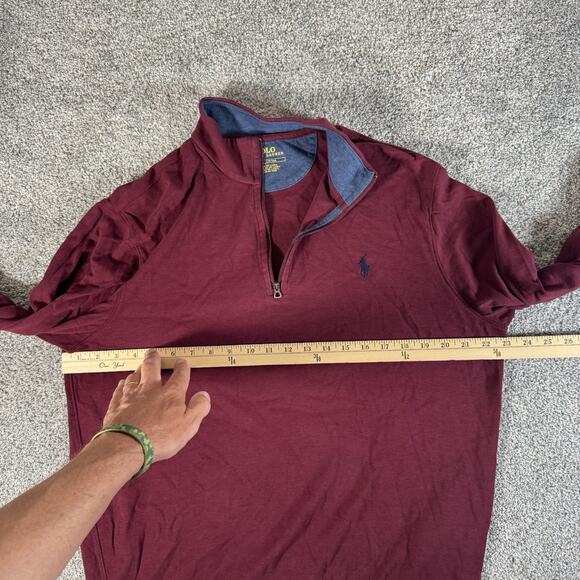Polo Ralph Lauren Sweater M Preppy Office Layering Dark Academia Quiet Luxury - Picture 8 of 15